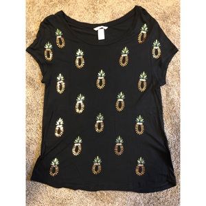 H&M pineapple top
